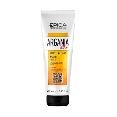 EPICA Professional Маска для придания блеска волосам с маслом арганы Argania Rise ORGANIC, 250 мл