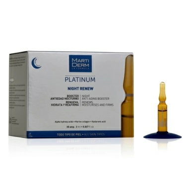 MartiDerm Сыворотка-уход «Ночное восстановление» PLATINUM NIGHT RENEW 30 амп х 2 мл