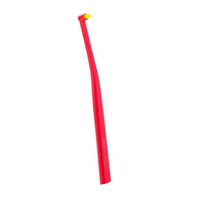 Revyline SM1000 Зубная щетка Монопучковая (красная с желтой щетиной) 1 шт (6946)