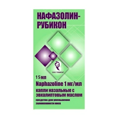 Нафазолин-РУБИКОН капли назальные с эвкалиптовым маслом 1мг/мл 15мл №1