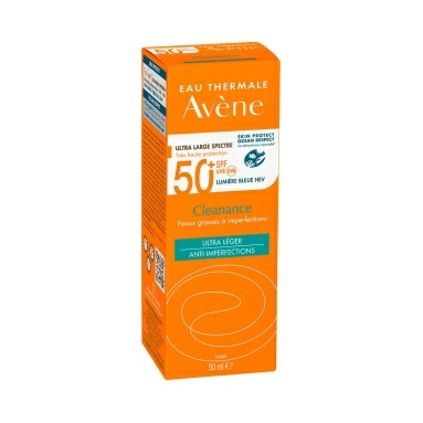 AVENE CLEANANCE Солнцезащитный флюид для жирной кожи SPF 50+ 50 мл