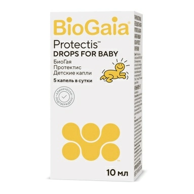 БиоГая Протектис. Детские капли, БАД капли во флаконе 10 мл