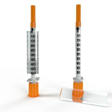 Шприц инсулиновый INSUMED U-100 стерильный одноразовый 0,5 мл с иглой 30G x 8 мм №30