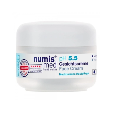 Numis med Крем для лица pH 5,5 успокаивающий день-ночь для чувствительной кожи с пантенолом, 50 мл