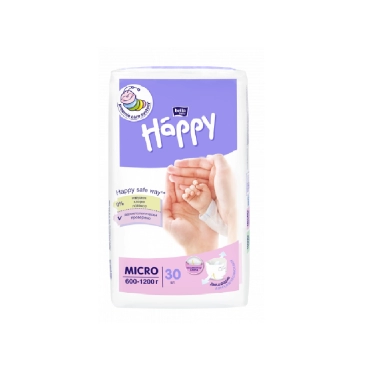 Bella Baby Happy MICRO Подгузники гигиенические для недоношенных детей 30 шт