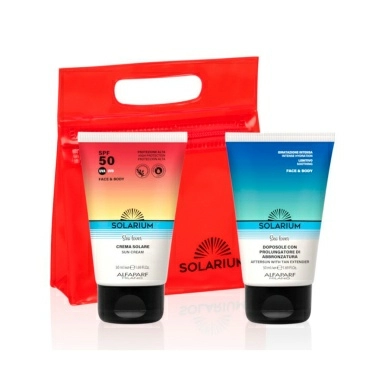 Набор SOLARIUM SEA LOVER: Солнцезащитный крем для лица и тела SPF 50 50 мл, Крем для сохранения загара для лица и тела 50 мл