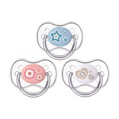 Canpol babies Соска-пустышка латексная (круглая, 1шт. в блистере / "Newborn Baby" 6-18 мес.) 22/432
