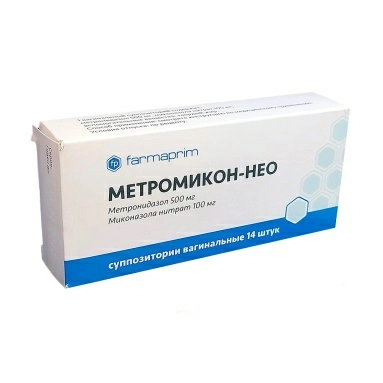 Метромикон-Нео суппозитории вагинальные 500мг/100мг №7х2