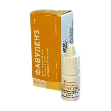Фавуленз капли глазные во флаконах 5мл №1
