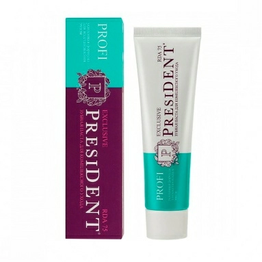 PRESIDENT PROFI Зубная паста Exclusive (75 RDA), 50 мл