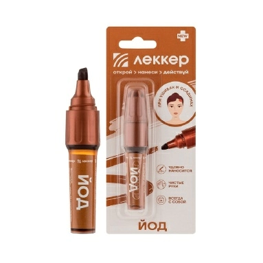 Устройство полимерное с твердым стержнем Йод "Леккер-Йод"-2 5мл