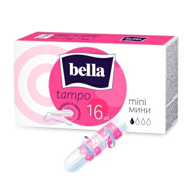 bella tampo Тампоны женские гигиенические "комфорт и надежность" mini/мини (для слабых выделений) 16 шт