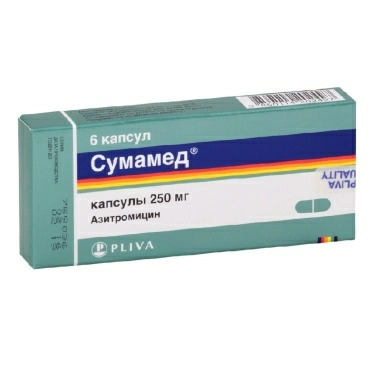 Сумамед капсулы 250мг №6х1