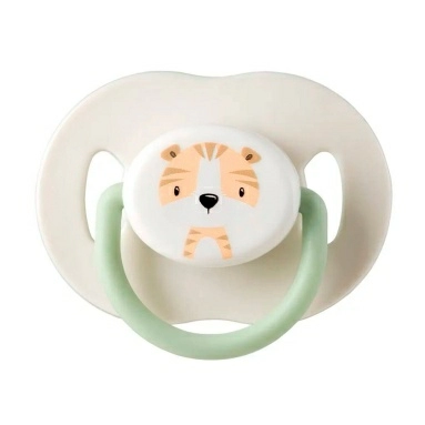 Bebaby Соска-пустышка силиконовая, ортодонтическая форма, в комплекте защитный колпачок, 0-6 мес, арт.LM-9220/1