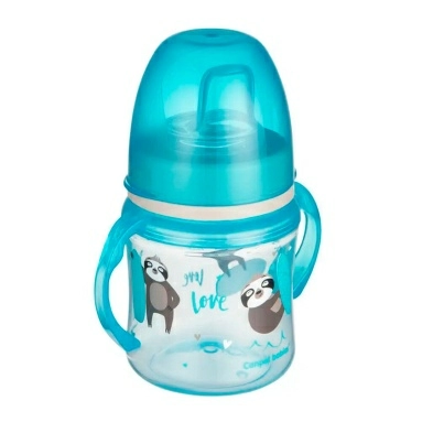 Canpol babies Поильник (обучающий, с силиконовым носиком, Easy Start "Exotic Animals" 6+, 120 мл) арт.35/207_blu