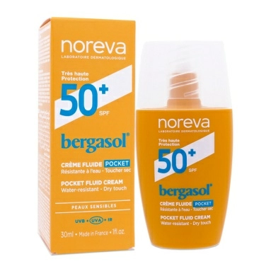 NOREVA БЕРГАСОЛ Солнцезащитный крем-флюид SPF 50+, 30 мл