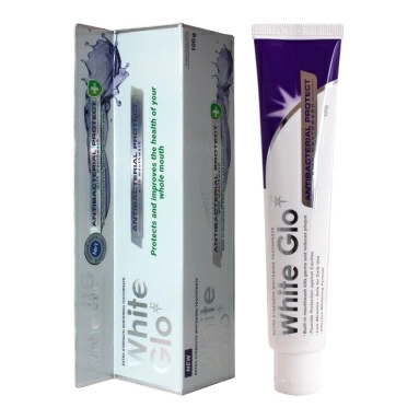 White Glo Зубная паста отбеливающая Antibacterial Protect with mouthwash (С антибактериальным эффектом и ополаскивателем) 100 г