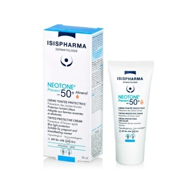 ISISPHARMA NEOTONE Prevent SPF 50+ Крем тонирующий защитный от пигментных пятен, 30мл (светл.)