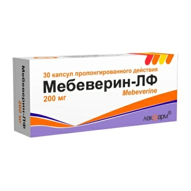 Мебеверин-ЛФ капсулы пролонгированного действия 200мг №10х3