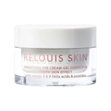 RELOUIS SKIN ANTI-AGE Крем-гель корректор вокруг глаз разглаживающий ЭФФЕКТ МОЛОДОЙ КОЖИ с омега 3 6 9 ,жирными кислотами и пептидами,15гр