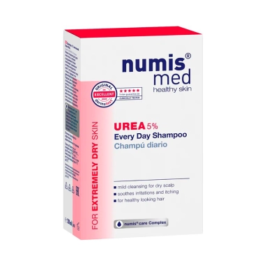 Numis med Шампунь для волос с 5% мочевиной для ежедневного применения для очень сухой кожи головы, 200 мл