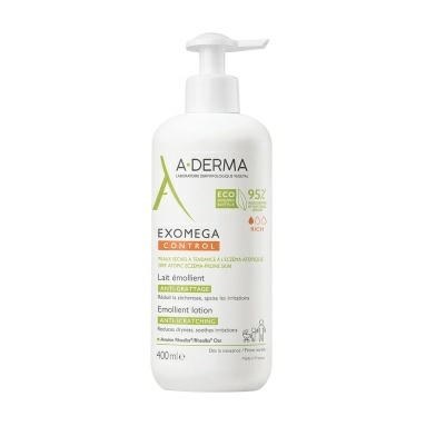 A-DERMA EXOMEGA CONTROL Смягчающий лосьон для лица и тела, 400 мл