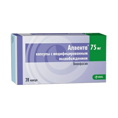 Алвента капсулы с модифицированным высвобождением 75мг №14х2