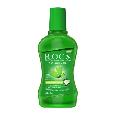 R.O.C.S. Ополаскиватель для полости рта "Двойная мята" 250 мл