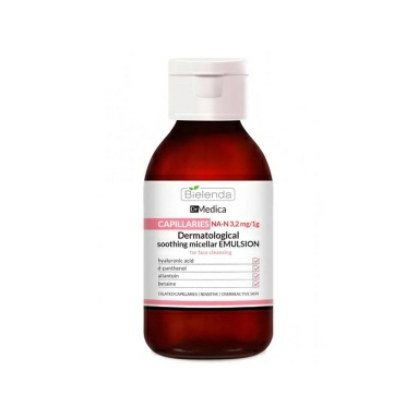 BIELENDA DR MEDICA CAPILLARY SKIN Мицеллярная эмульсия успокаивающая для очистки к.лица 250 гр