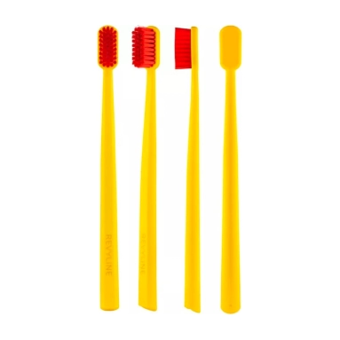 Revyline SM6000 Зубная щетка (желтая с красной щетиной 6934)