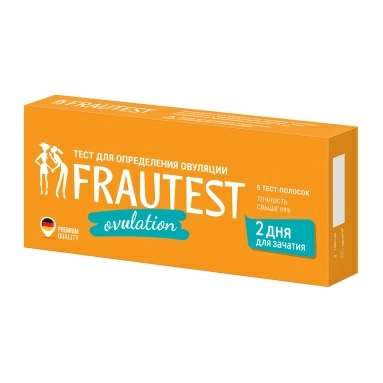 Тест для определения овуляции FRAUTEST оvulation №5 тест-полосок