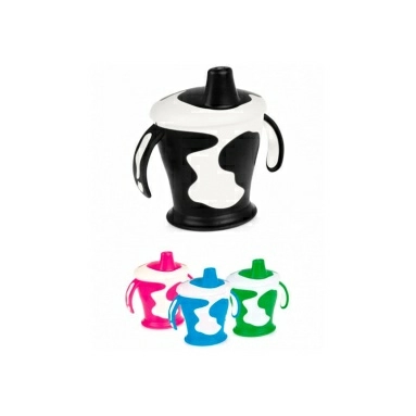 Canpol babies Поильник 31/404 (непроливающий, с твердым носиком 9+, черный) 250 мл