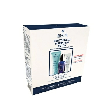 Rilastil Набор: AQUA Очищающий увлажняющий гель для лица 50 мл, MULTIREPAIR H.A. Детокс-сыворотка для лица восстанавливающая увл.с эффектом филлера 30 мл, MULTIREPAIR Питательно-восстанавливающий антиоксидантный крем-филлер против морщин 15 мл