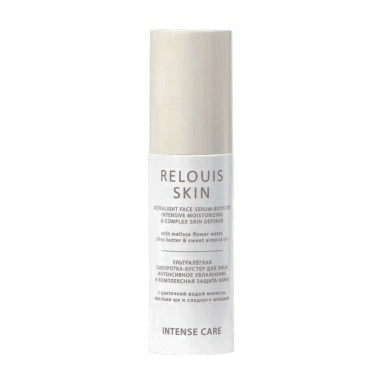 RELOUIS SKIN INTENSE CARE Сыворотка-бустер для лица ультралёгкая ИНТЕНСИВНОЕ УВЛАЖНЕНИЕ И КОМПЛЕКСНАЯ ЗАЩИТА КОЖИ с цветочной водой мелиссы,маслами ши и сладкого миндаля,40гр.