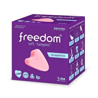 Freedom Тампоны женские гигиенические 3 шт. normal