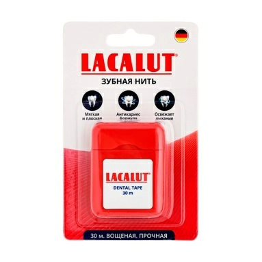 Lacalut зубная нить dental tape 30м