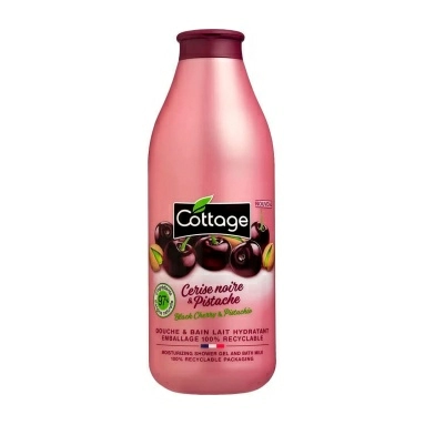 COTTAGE Гель для душа и ванны увлажняющий Black Cherry & Pistachio / Moisturizing Shower Gel and Bath Milk, 750 мл