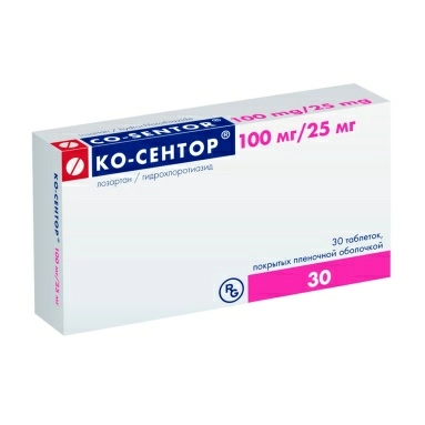 Ко-Сентор® таб. п/плен.об.100мг/25мг №10х3