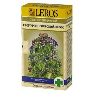 Сбор урологический-Лерос растительный в фильтр-пакетах 1,5г №20