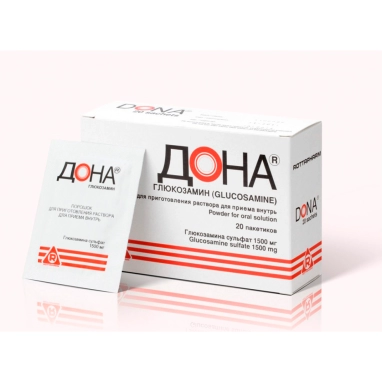 Дона порошок для приготовления раствора для приема внутрь 1500мг в пакетах (саше) №20