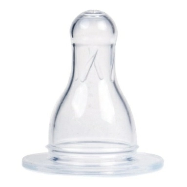 Сanpol babies Соска молочная силиконовая (круглая, мини поток 0 m+,блистр) 2 шт. Арт.18/114