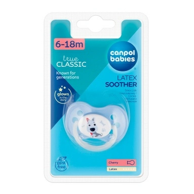 Сanpol babies Соска -пустышка латексная 6-18 мес, Арт.22/594_blu