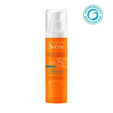 AVENE CLEANANCE Солнцезащитный флюид для жирной кожи SPF 50+ 50 мл