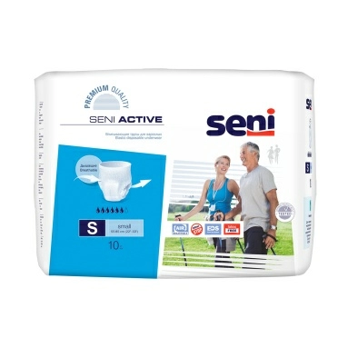 SENI ACTIVE small Трусики впитывающие для взрослых, страдающих недержанием, 10 шт