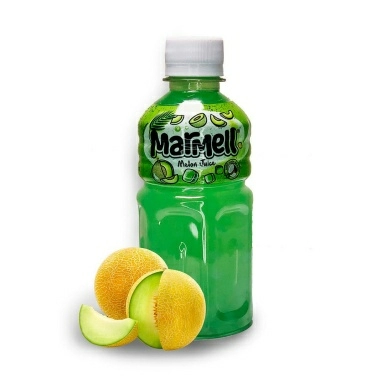 Напиток "Ната де коко" безалкогольный негазированный пастеризованный с кусочками кокосового желе со вкусом дыни, 0,32 л, ПЭТ