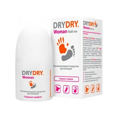 Антиперспирант парфюмированный / средство при нормальном и обильном потоотделении для женщин "DRYDRY Woman", 50мл