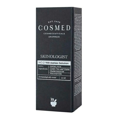 COSMED сosmeceuticals SKINOLOGIST AZELAIC SOLUTION Сыворотка осветляющая увлажняющая с 10% азелаиновой кислотой 30 мл