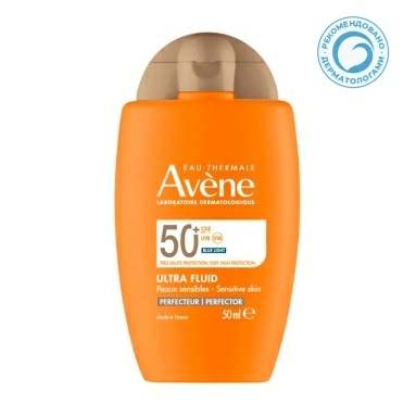AVENE Ультралегкий солнцезащитный флюид-перфектор для лица SPF 50+ 50 мл