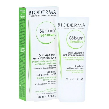 Bioderma Флюид для лица успокаивающий Sebium Sensitive 30 мл