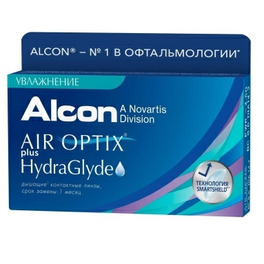 Линзы контактные: линзы контактные мягкие: линзы AIR OPTIX plus HydraGlyde -7,5, 1 штука